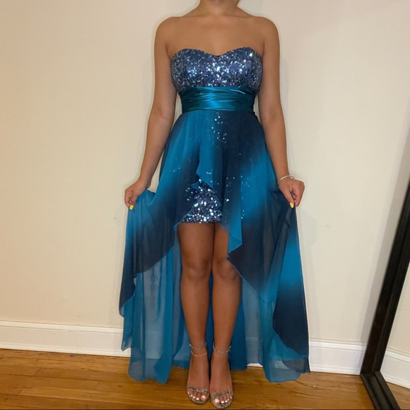 Sequin high-low dress - Picture 4 of 8